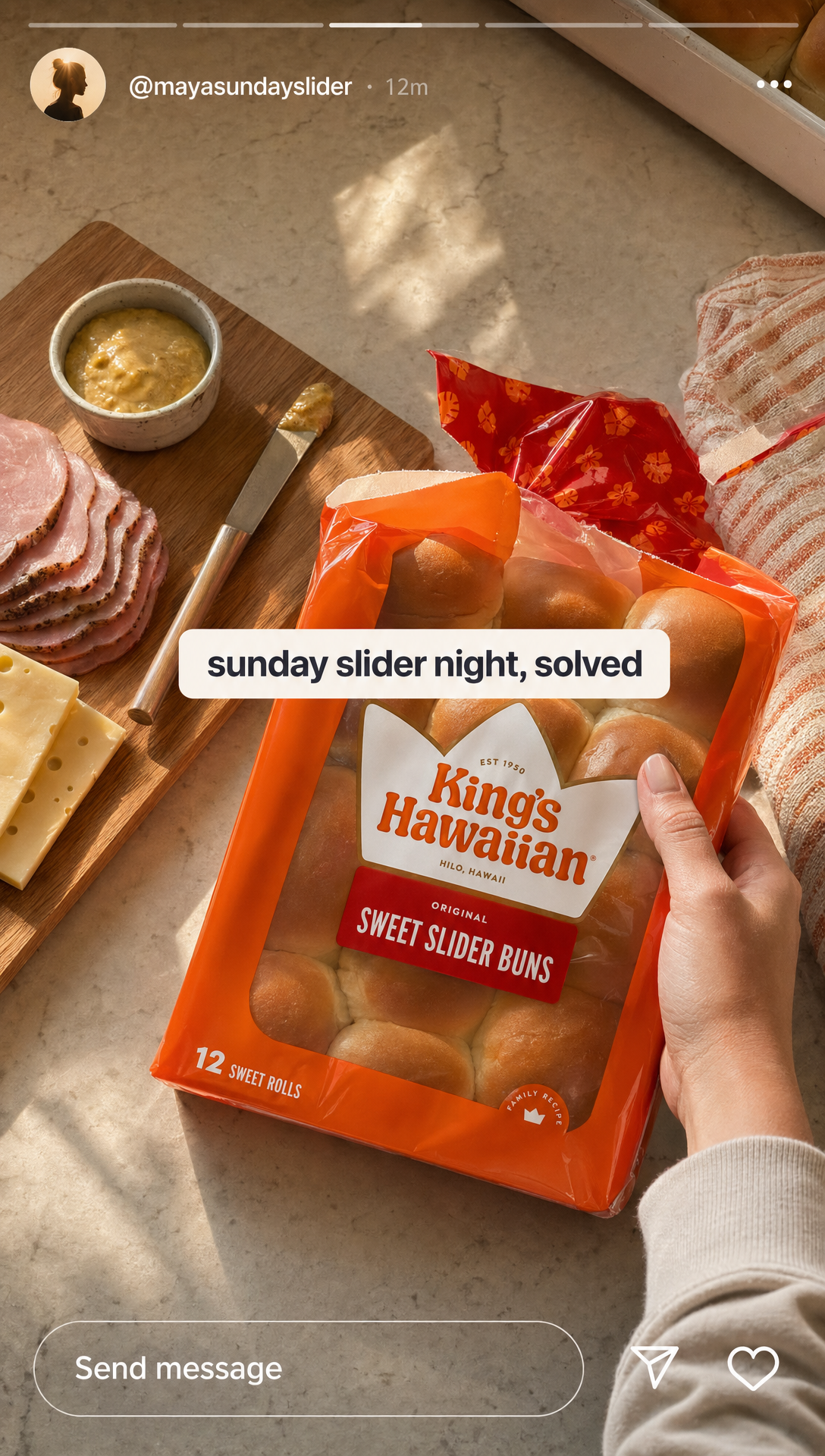 01. UGC Instagram Story · Slider mom kitchen POV